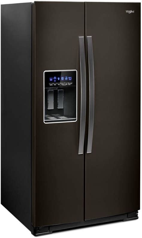 whirlpool black stainless steel refrigerator